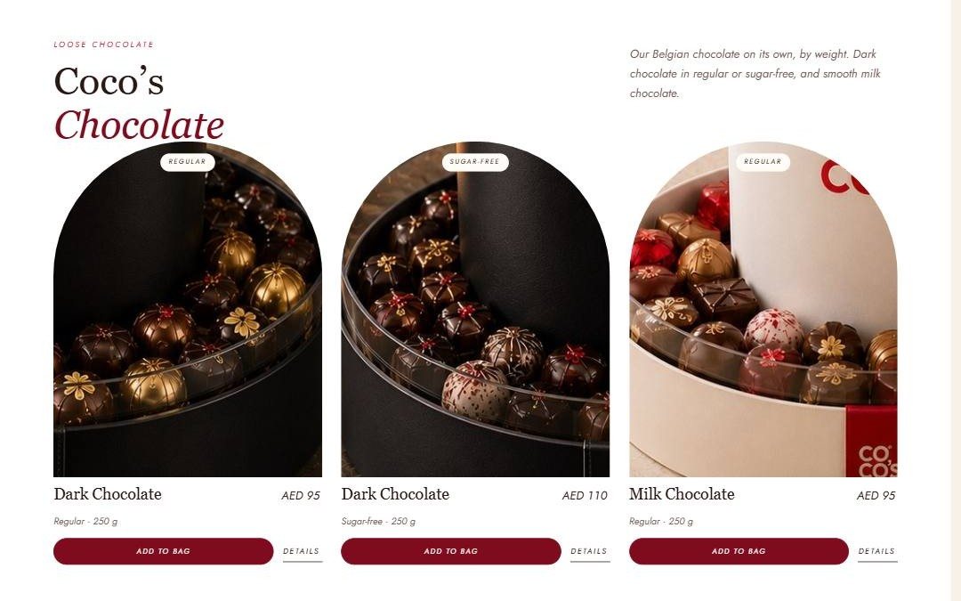 Coco’s Chocolate — loose Belgian chocolate sold by weight