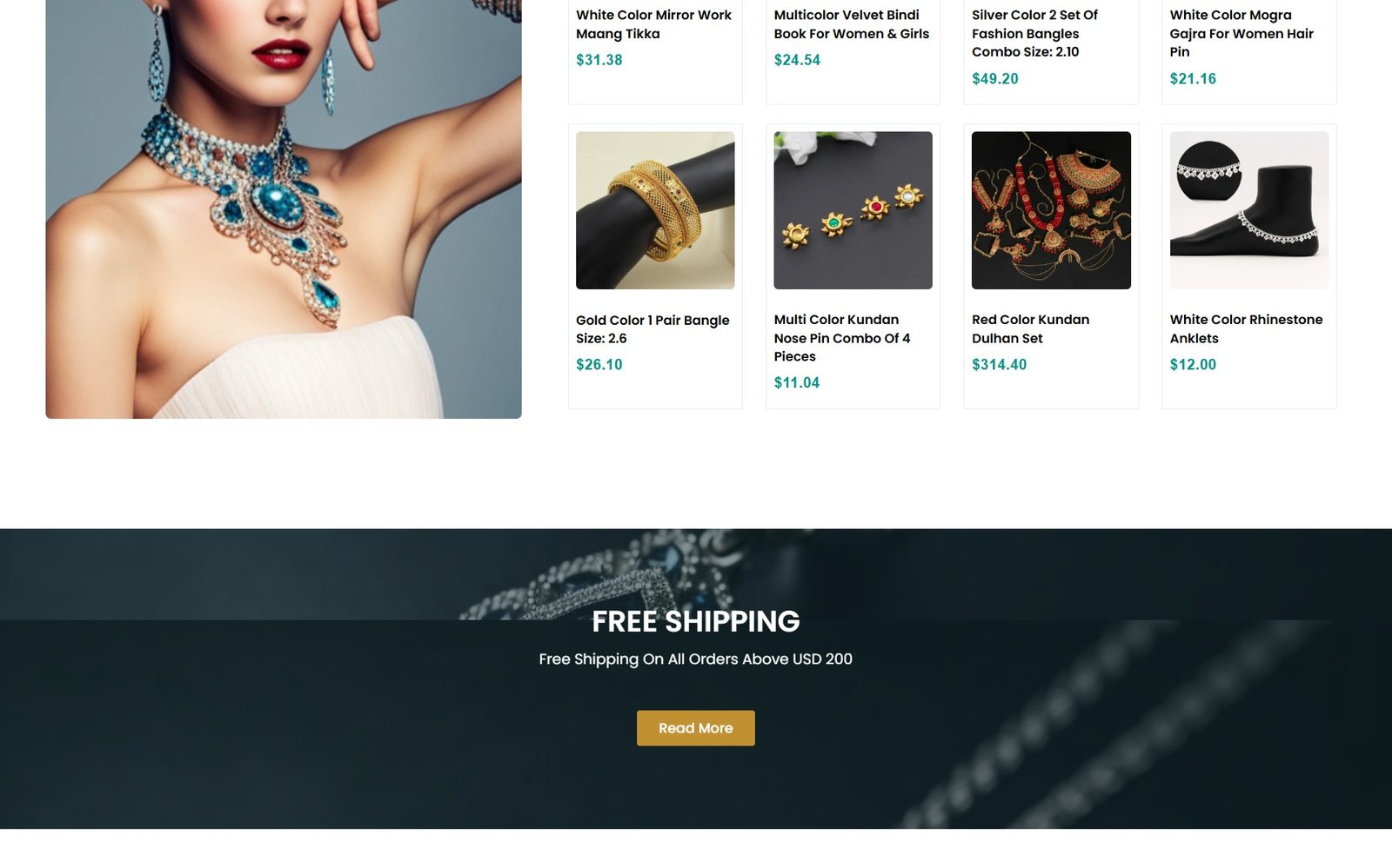 Collections with free-shipping promotion