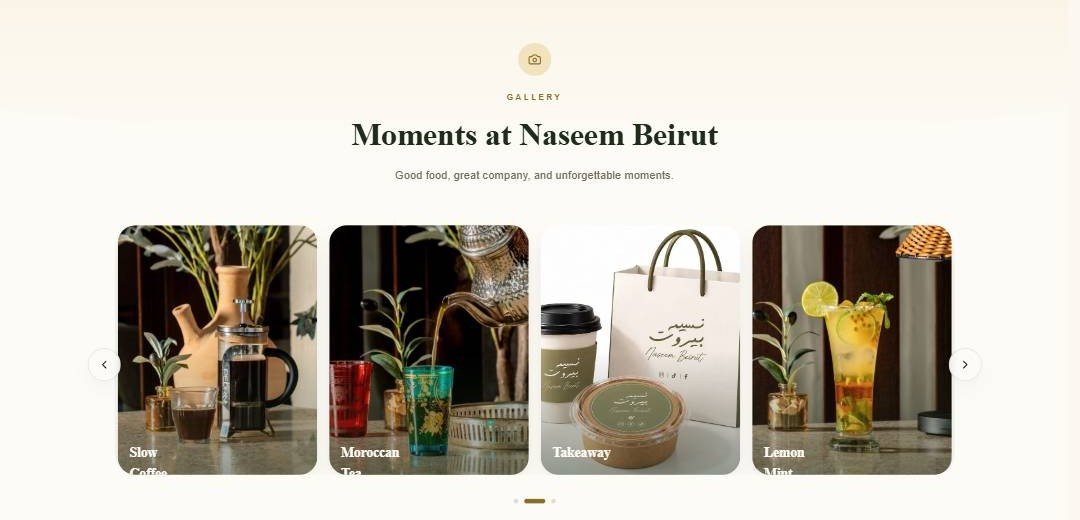 Gallery — moments at Naseem Beirut