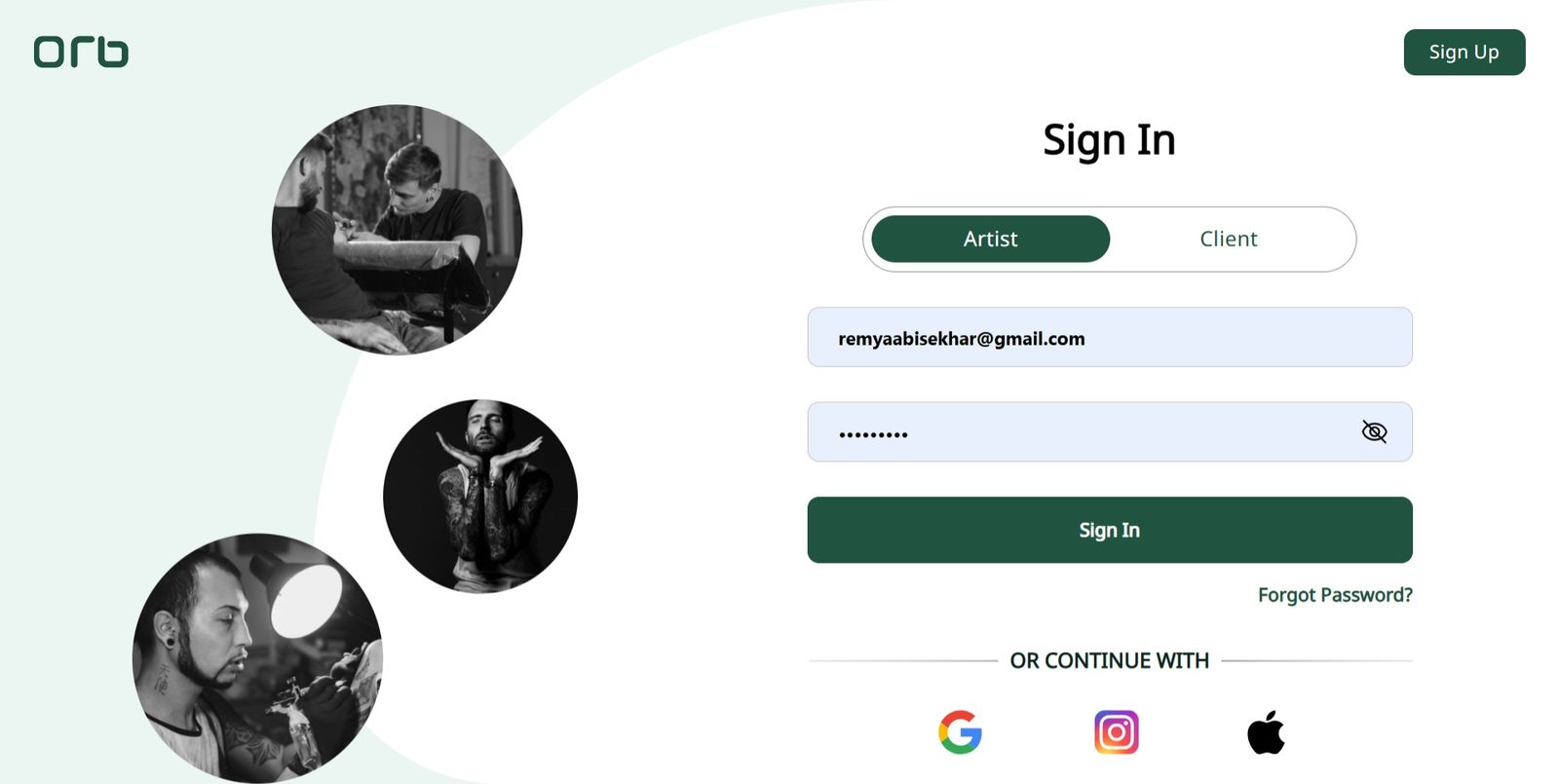 Sign in
