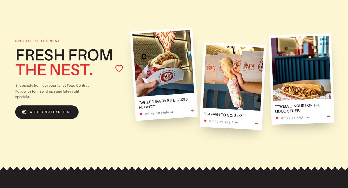 Fresh from the nest — social photo wall