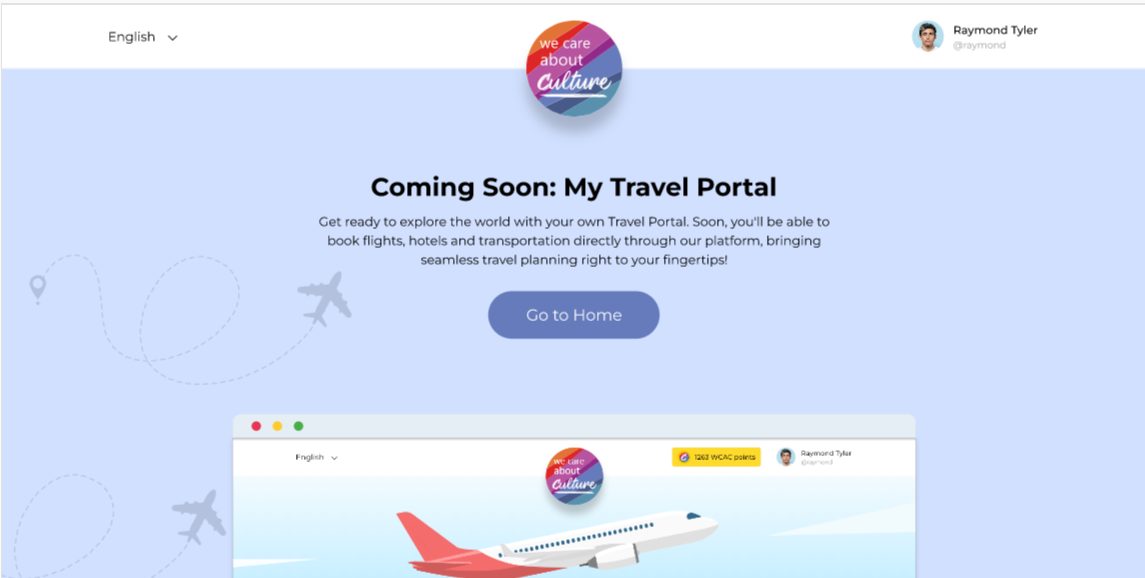 Travel portal — coming soon